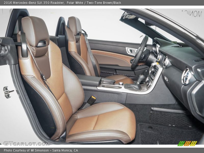  2016 SLK 350 Roadster Two-Tone Brown/Black Interior