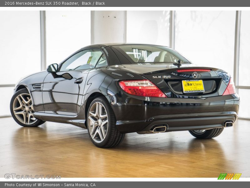 Black / Black 2016 Mercedes-Benz SLK 350 Roadster