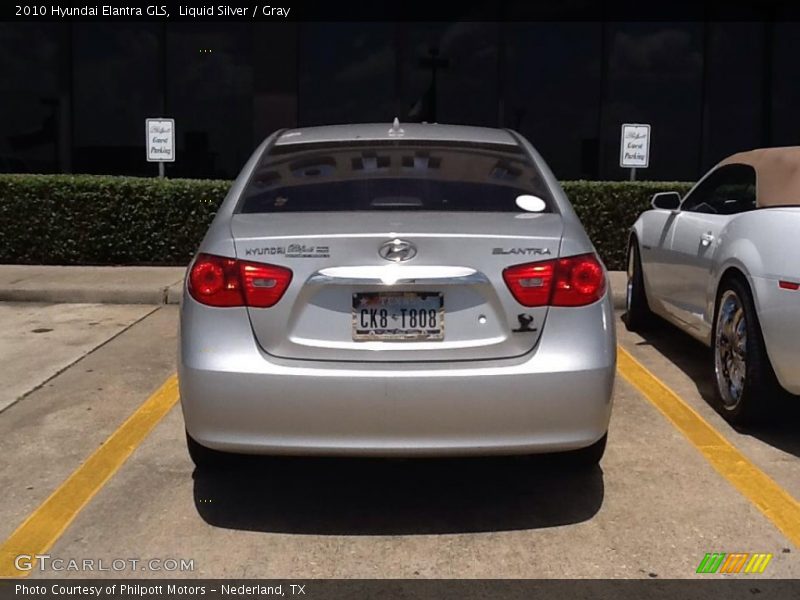 Liquid Silver / Gray 2010 Hyundai Elantra GLS