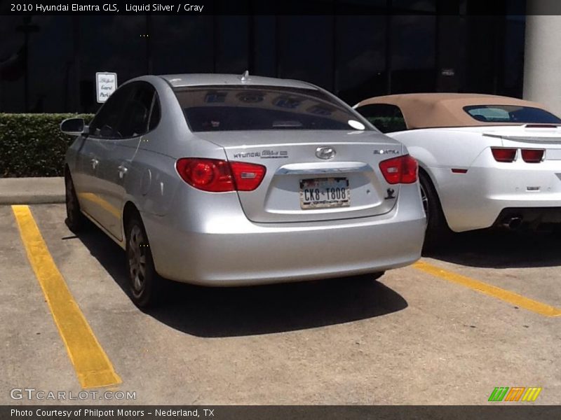 Liquid Silver / Gray 2010 Hyundai Elantra GLS