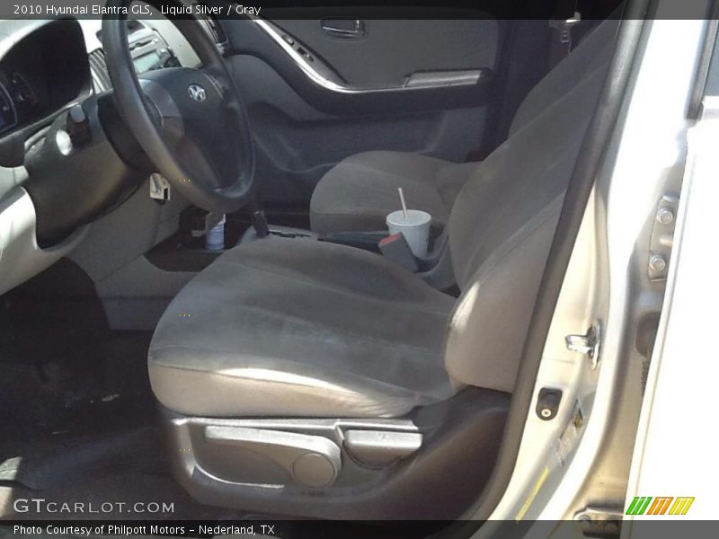 Liquid Silver / Gray 2010 Hyundai Elantra GLS