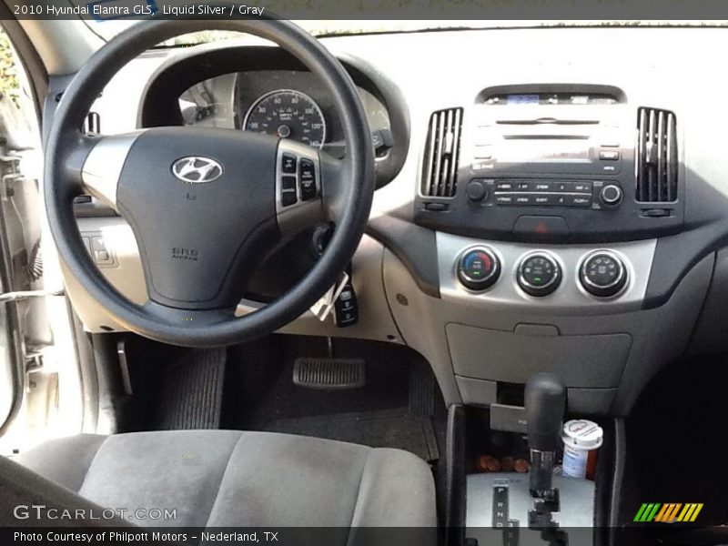 Liquid Silver / Gray 2010 Hyundai Elantra GLS