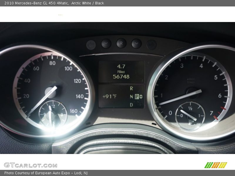 Arctic White / Black 2010 Mercedes-Benz GL 450 4Matic