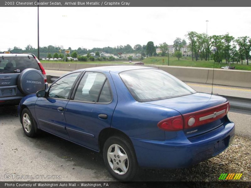 Arrival Blue Metallic / Graphite Gray 2003 Chevrolet Cavalier Sedan