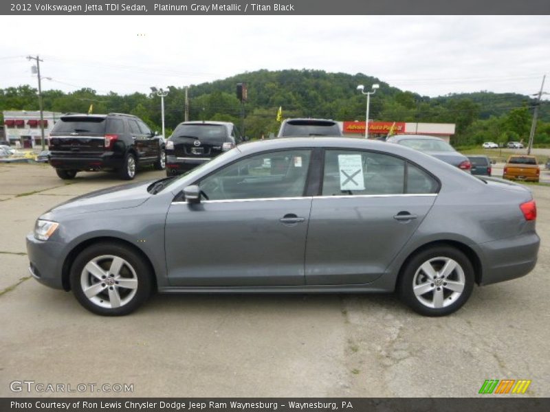 Platinum Gray Metallic / Titan Black 2012 Volkswagen Jetta TDI Sedan