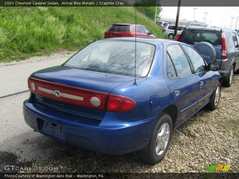 Arrival Blue Metallic / Graphite Gray 2003 Chevrolet Cavalier Sedan