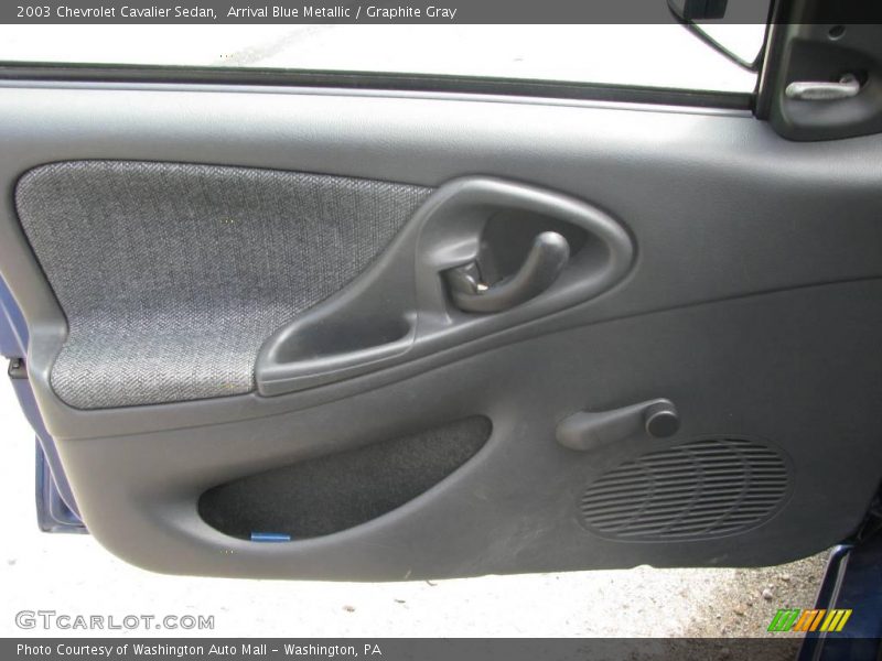 Arrival Blue Metallic / Graphite Gray 2003 Chevrolet Cavalier Sedan
