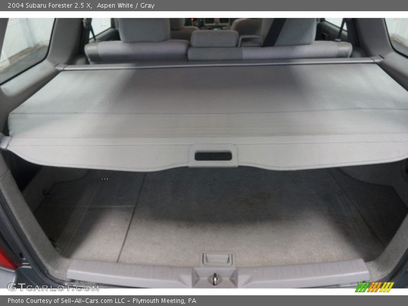 Aspen White / Gray 2004 Subaru Forester 2.5 X
