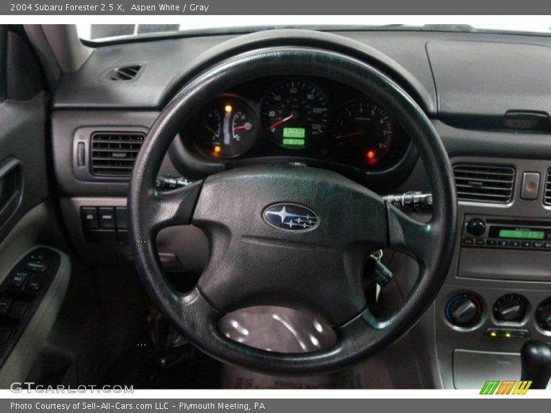 Aspen White / Gray 2004 Subaru Forester 2.5 X