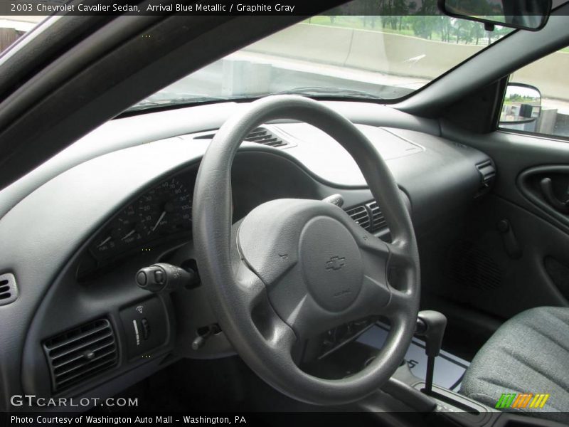 Arrival Blue Metallic / Graphite Gray 2003 Chevrolet Cavalier Sedan