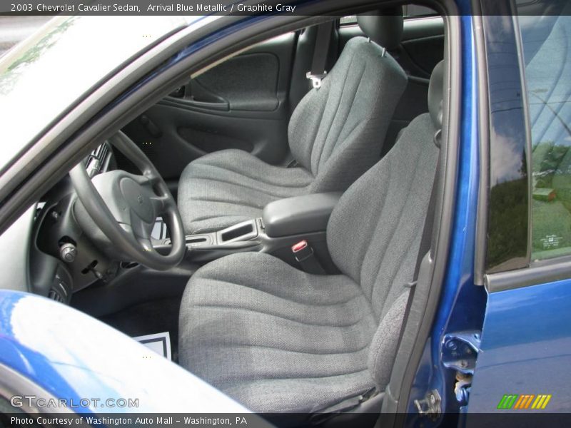 Arrival Blue Metallic / Graphite Gray 2003 Chevrolet Cavalier Sedan