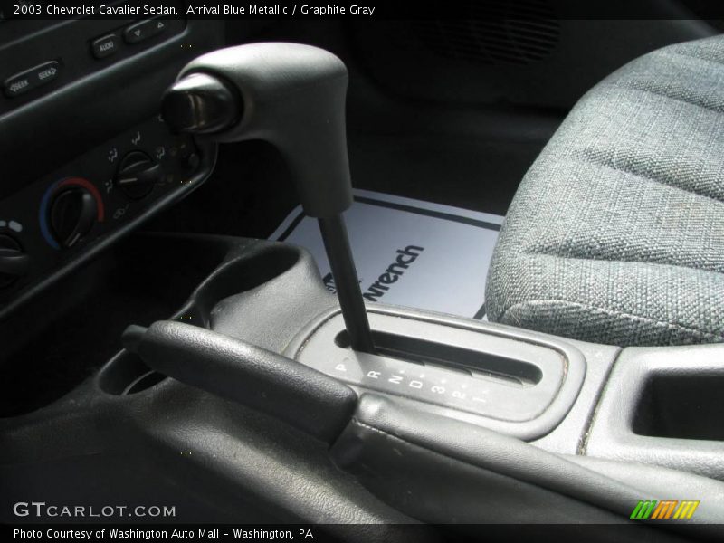 Arrival Blue Metallic / Graphite Gray 2003 Chevrolet Cavalier Sedan