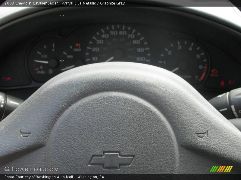 Arrival Blue Metallic / Graphite Gray 2003 Chevrolet Cavalier Sedan