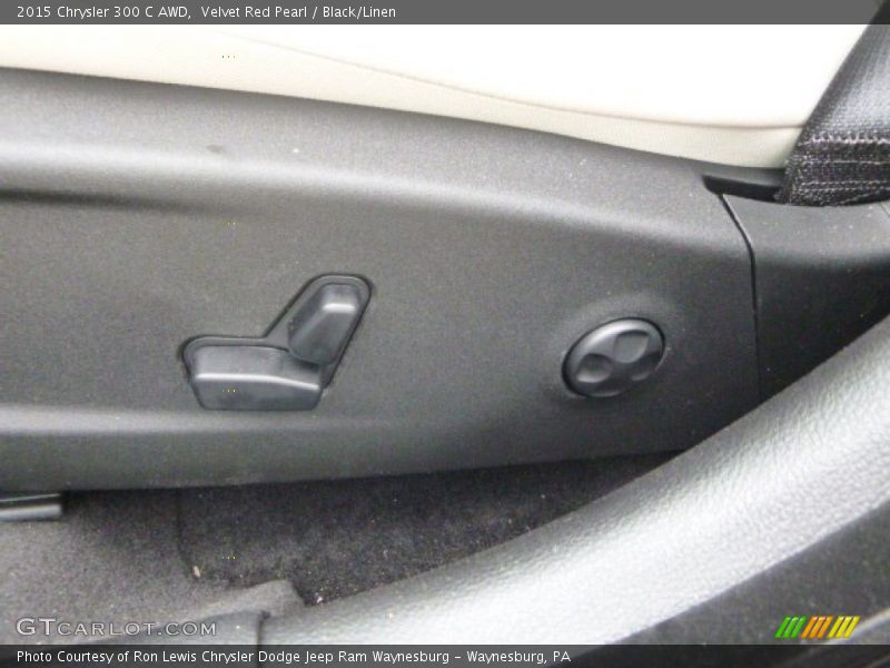 Velvet Red Pearl / Black/Linen 2015 Chrysler 300 C AWD