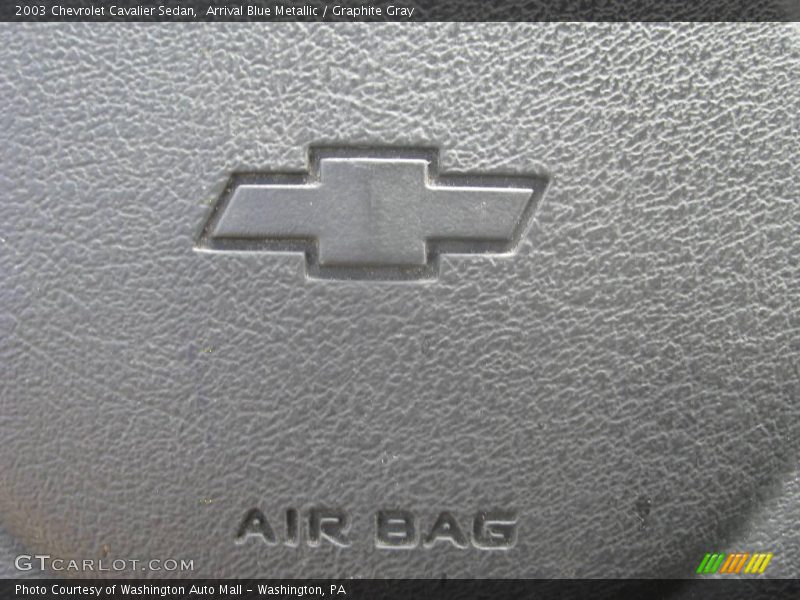 Arrival Blue Metallic / Graphite Gray 2003 Chevrolet Cavalier Sedan