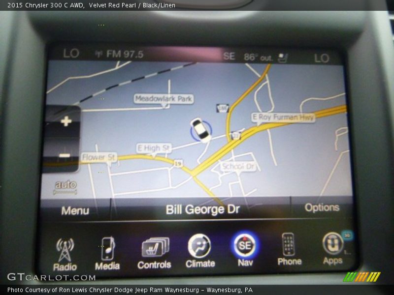 Navigation of 2015 300 C AWD