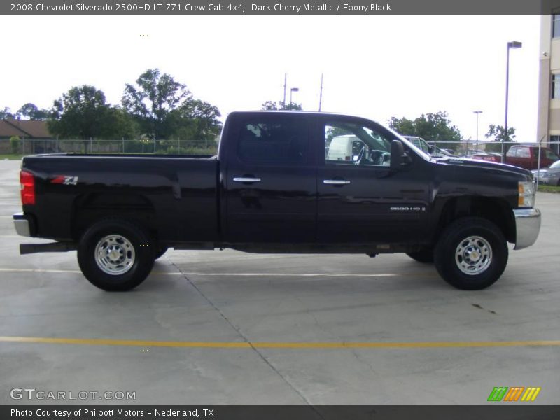 Dark Cherry Metallic / Ebony Black 2008 Chevrolet Silverado 2500HD LT Z71 Crew Cab 4x4
