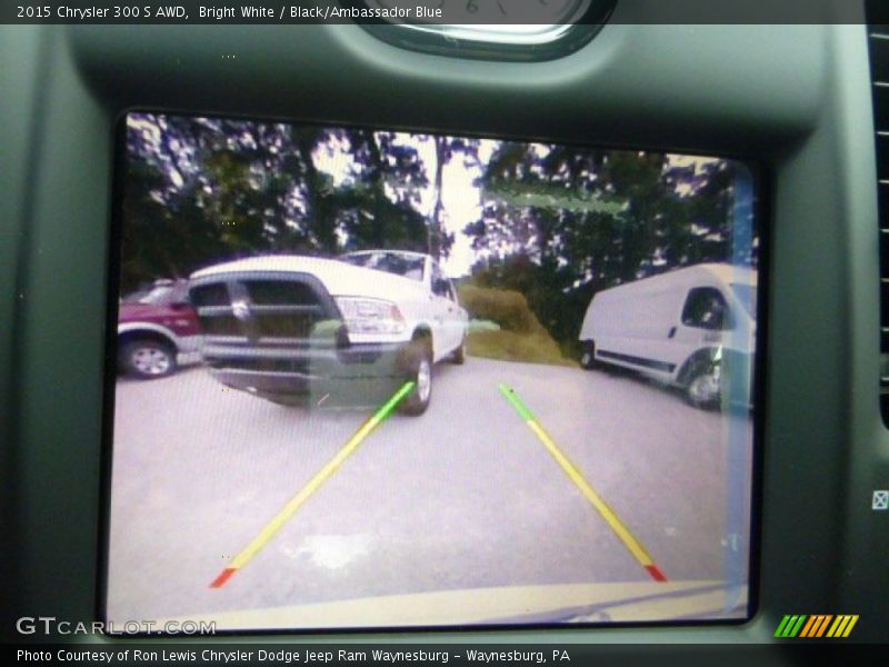Bright White / Black/Ambassador Blue 2015 Chrysler 300 S AWD