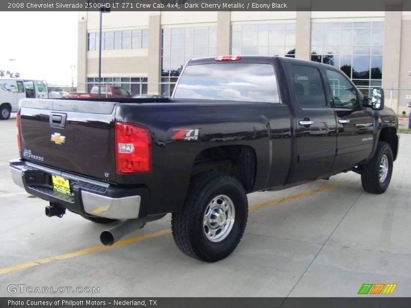 Dark Cherry Metallic / Ebony Black 2008 Chevrolet Silverado 2500HD LT Z71 Crew Cab 4x4