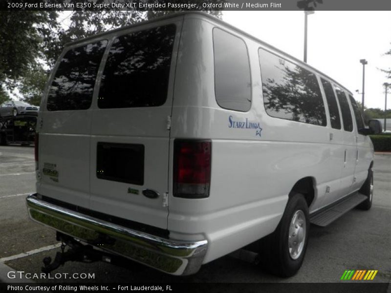 Oxford White / Medium Flint 2009 Ford E Series Van E350 Super Duty XLT Extended Passenger