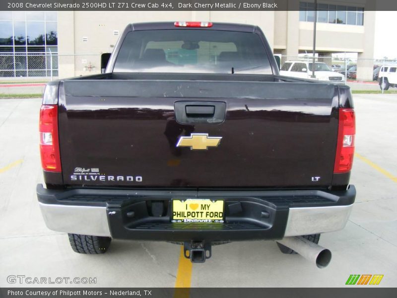 Dark Cherry Metallic / Ebony Black 2008 Chevrolet Silverado 2500HD LT Z71 Crew Cab 4x4