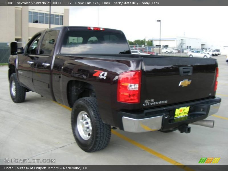 Dark Cherry Metallic / Ebony Black 2008 Chevrolet Silverado 2500HD LT Z71 Crew Cab 4x4