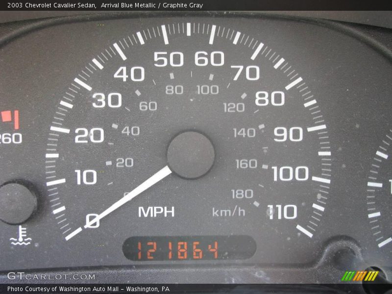 Arrival Blue Metallic / Graphite Gray 2003 Chevrolet Cavalier Sedan