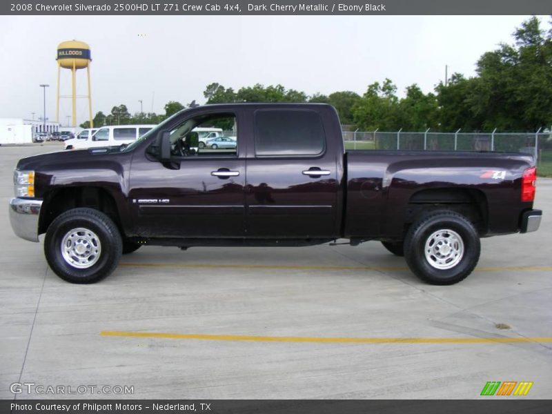 Dark Cherry Metallic / Ebony Black 2008 Chevrolet Silverado 2500HD LT Z71 Crew Cab 4x4