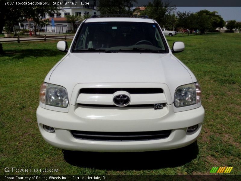 Super White / Taupe 2007 Toyota Sequoia SR5