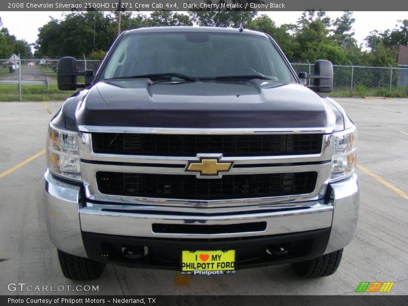 Dark Cherry Metallic / Ebony Black 2008 Chevrolet Silverado 2500HD LT Z71 Crew Cab 4x4