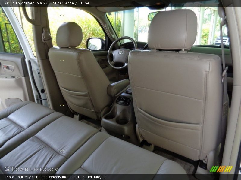 Super White / Taupe 2007 Toyota Sequoia SR5