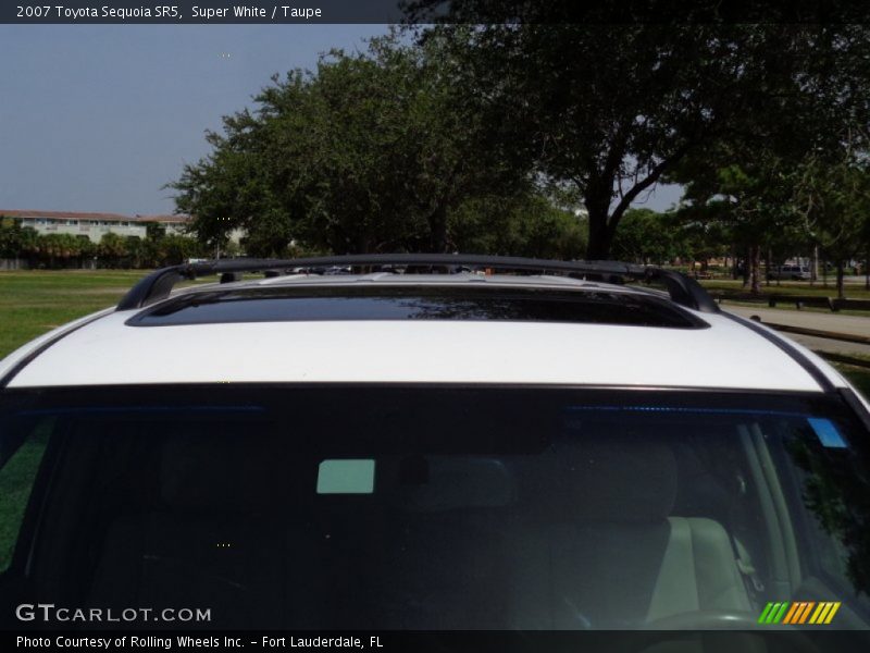 Super White / Taupe 2007 Toyota Sequoia SR5
