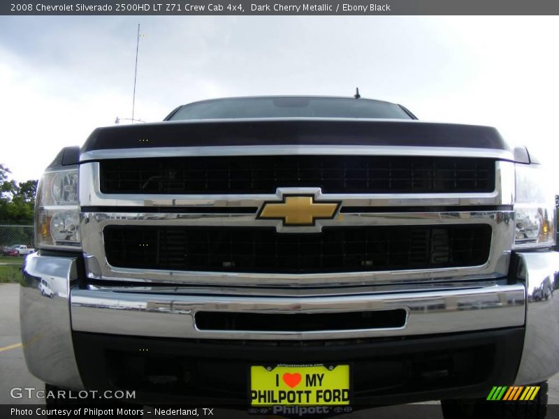 Dark Cherry Metallic / Ebony Black 2008 Chevrolet Silverado 2500HD LT Z71 Crew Cab 4x4