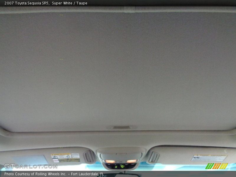 Super White / Taupe 2007 Toyota Sequoia SR5