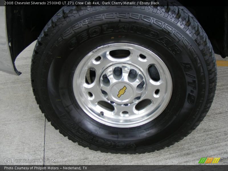 Dark Cherry Metallic / Ebony Black 2008 Chevrolet Silverado 2500HD LT Z71 Crew Cab 4x4
