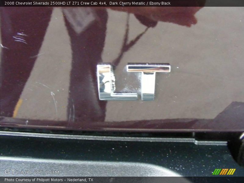 Dark Cherry Metallic / Ebony Black 2008 Chevrolet Silverado 2500HD LT Z71 Crew Cab 4x4