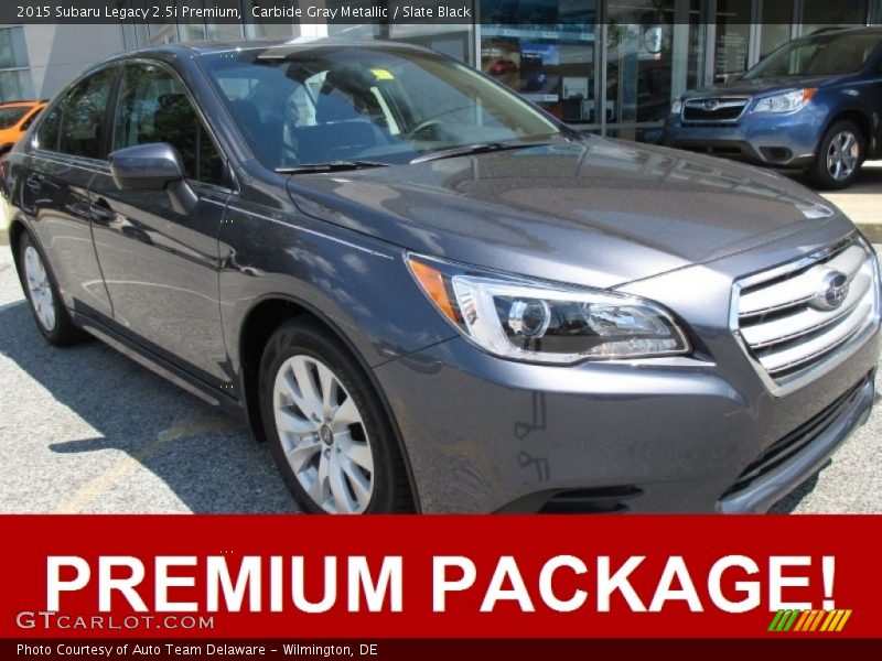 Carbide Gray Metallic / Slate Black 2015 Subaru Legacy 2.5i Premium