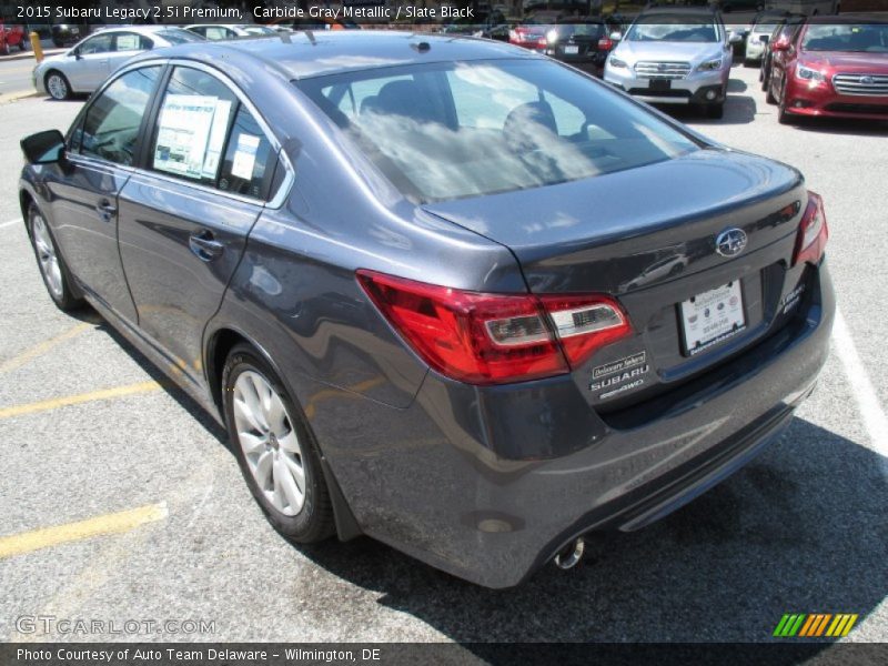 Carbide Gray Metallic / Slate Black 2015 Subaru Legacy 2.5i Premium