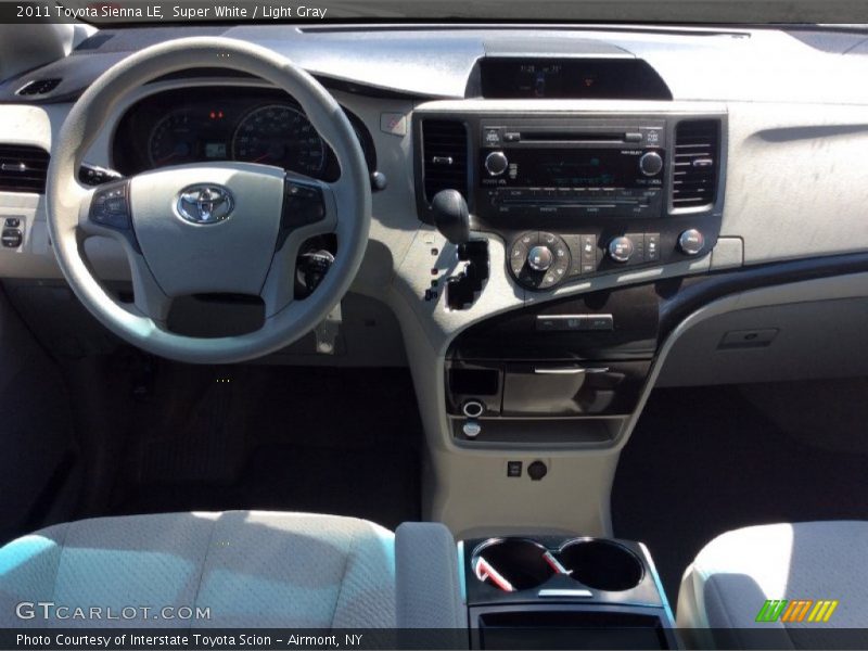 Super White / Light Gray 2011 Toyota Sienna LE