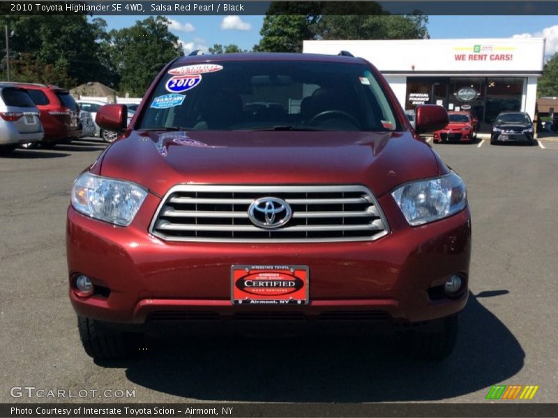 Salsa Red Pearl / Black 2010 Toyota Highlander SE 4WD