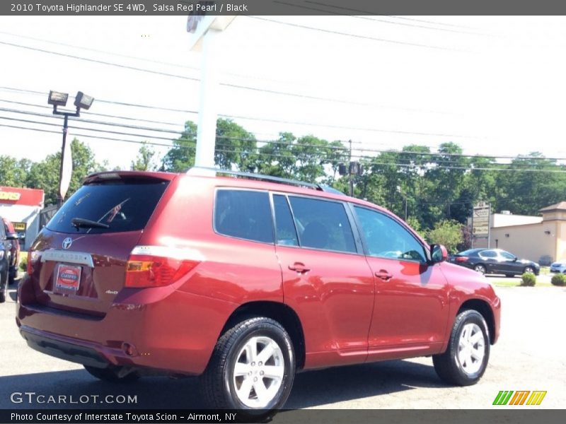 Salsa Red Pearl / Black 2010 Toyota Highlander SE 4WD