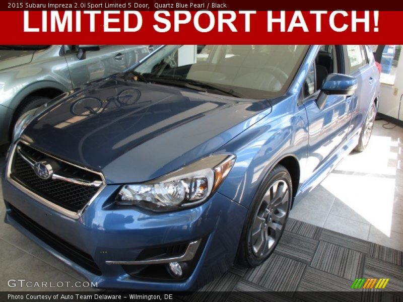 Quartz Blue Pearl / Black 2015 Subaru Impreza 2.0i Sport Limited 5 Door