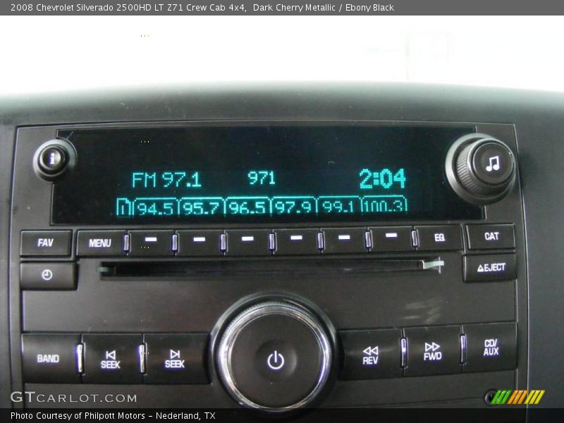 Dark Cherry Metallic / Ebony Black 2008 Chevrolet Silverado 2500HD LT Z71 Crew Cab 4x4