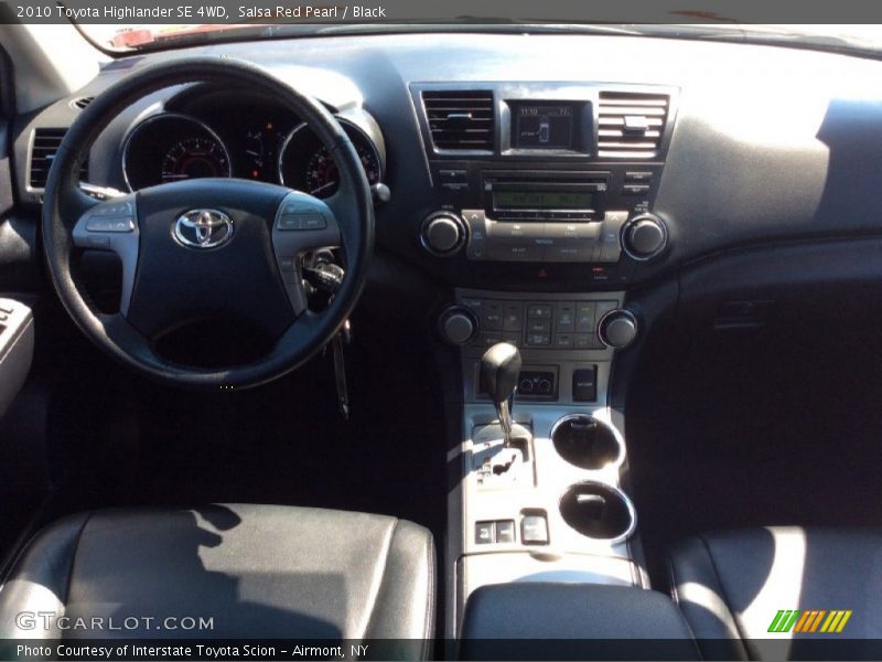 Salsa Red Pearl / Black 2010 Toyota Highlander SE 4WD