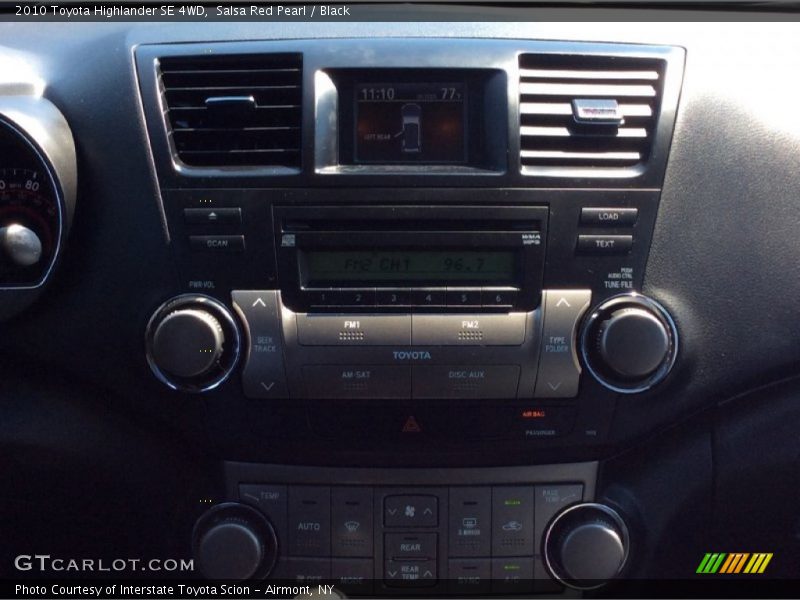 Salsa Red Pearl / Black 2010 Toyota Highlander SE 4WD