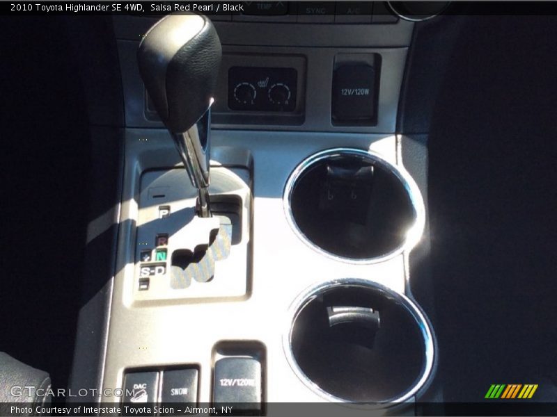 Salsa Red Pearl / Black 2010 Toyota Highlander SE 4WD