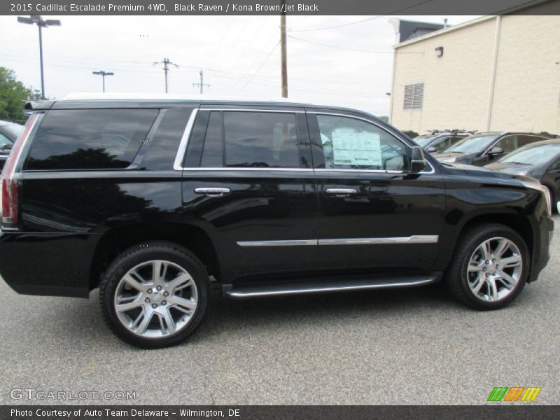 Black Raven / Kona Brown/Jet Black 2015 Cadillac Escalade Premium 4WD