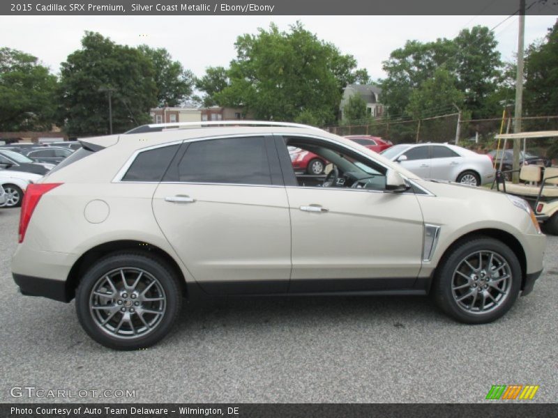 Silver Coast Metallic / Ebony/Ebony 2015 Cadillac SRX Premium