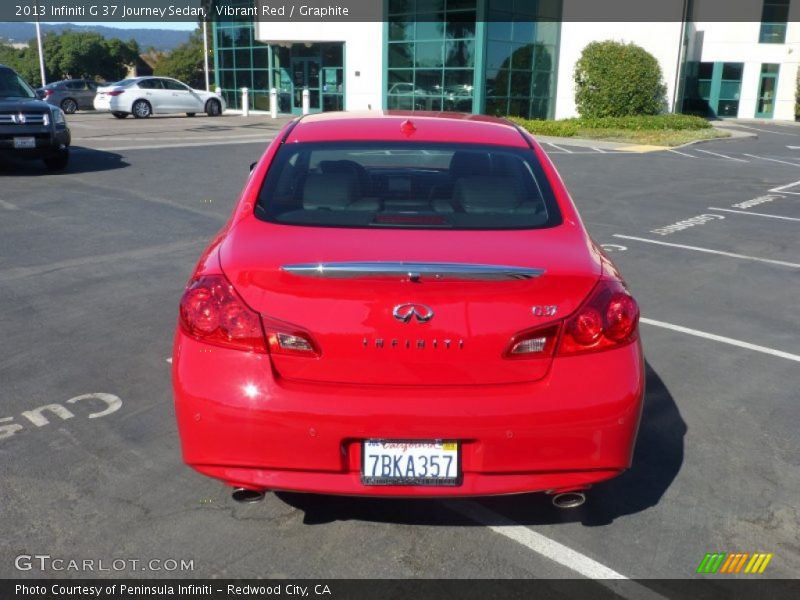 Vibrant Red / Graphite 2013 Infiniti G 37 Journey Sedan