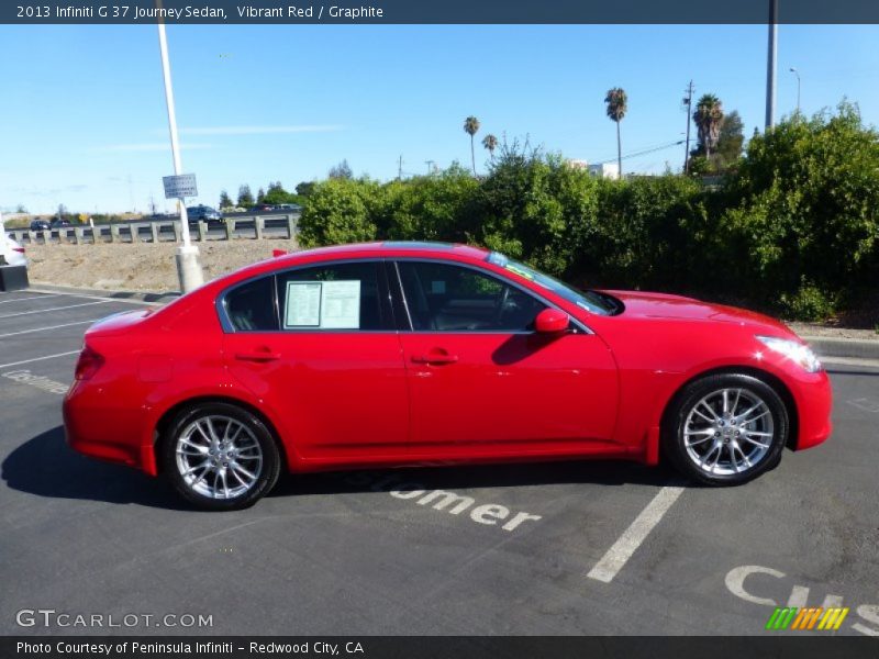 Vibrant Red / Graphite 2013 Infiniti G 37 Journey Sedan